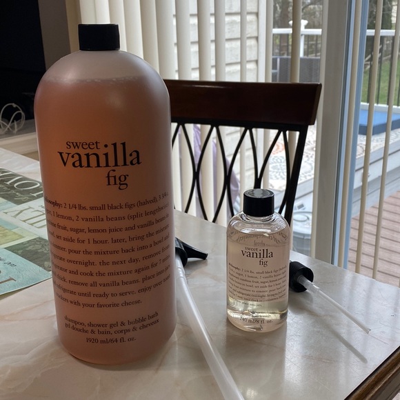 Philosophy Other - Philosophy sweet vanilla fig shampoo, shower gel & bubble bath with body spritz